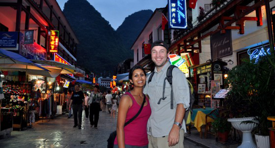 Manali & Terry in China Manali & Terry in China