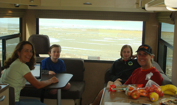 Smith family RVing in New Zealand