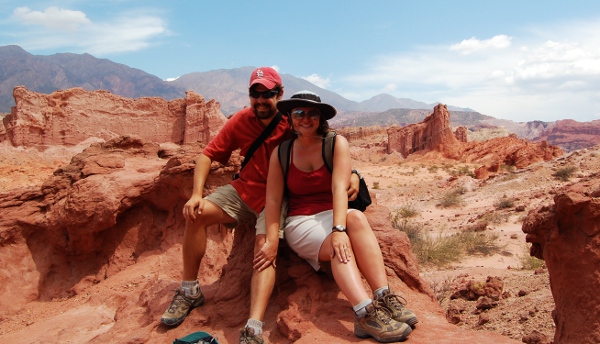 Adam and Megan in Argentina
