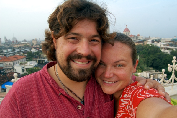Adam and Megan in Mumbai